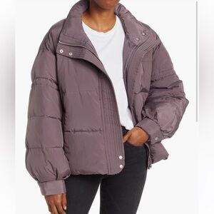 Free People Olivia Puffer Jacket - Color: Frosted Figs, Size: Small